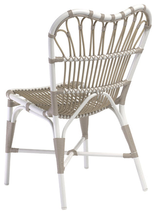 Margret Outdoor Dining Side Chair, Dove White