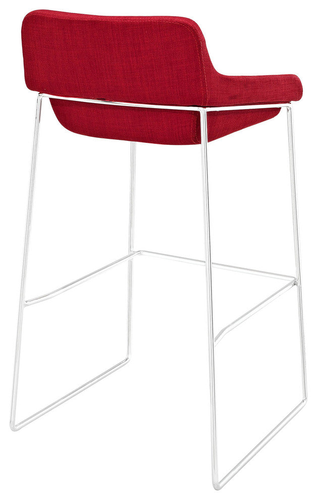 Modern Red Garner Bar Stool Set of 4