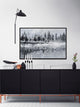"Dark Lake" Floater Framed Painting Print on Canvas, 60"x40"