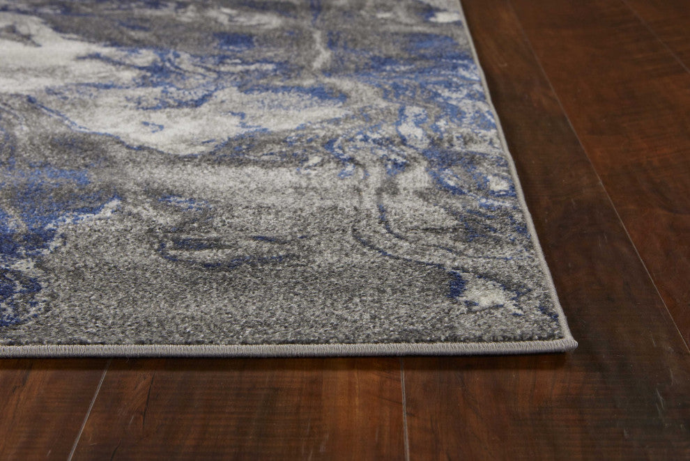 HomeRoots 6' x 9' Polypropylene Grey Area Rug