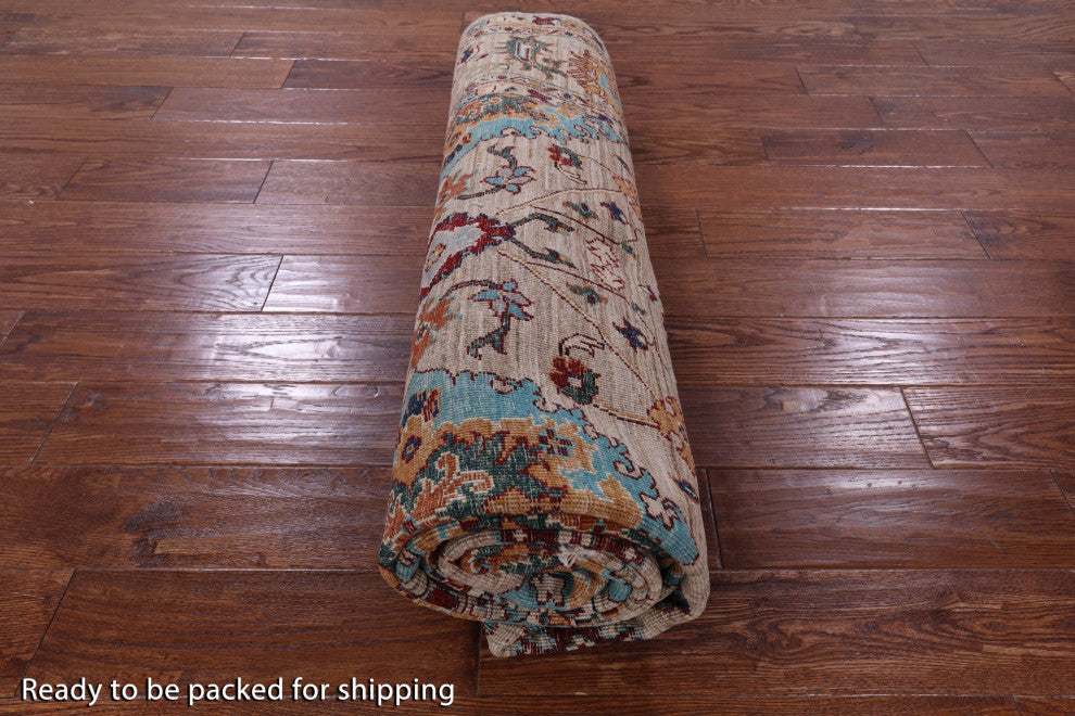 6' 9" X 9' 10" Hand Knotted Persian Tabriz Wool Rug Q10038