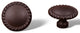 Oil Rubbed Bronze RKI Plain Knob with Rope, RKICK9313RB