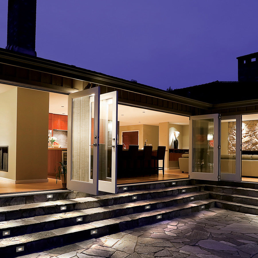 WAC Lighting LEDme Horrizontal Indoor or Outdoor Step and Wall Light 120V, Black