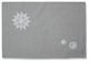 Christrmas Snowflakes Placemat  Gray, Set of 2