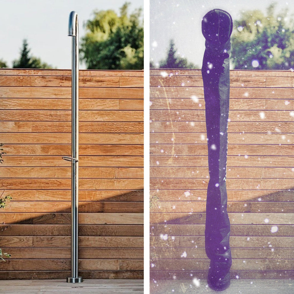 The Original Shower Parka Insulated Cover for Freestanding Outdoor Showers
