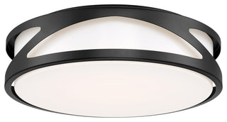 Access Lighting 49990LEDD-ACR Lucia 14"W LED Flush Mount Drum - Black