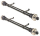 Harlow 1.5" Side Curtain Rod, Black, 18"