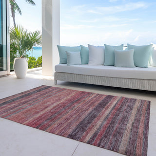 Machine Washable Indoor/Outdoor Chantille ACN1639 Paprika 9' x 12' Rug