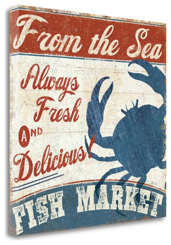 24" From the Sea Giclee Wrap Canvas Wall Art