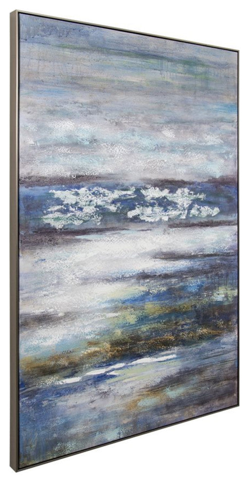 "Azzurro" Hand Painted Canvas Wall Art