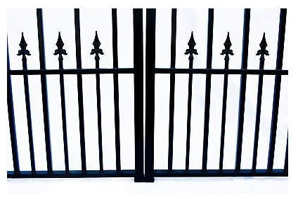 Aleko Iron Dual Swing Gate St. Louis Style, 16'