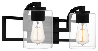 Quoizel LANS8618 Lansdowne 2 Light 18"W Bathroom Vanity Light - Matte Black