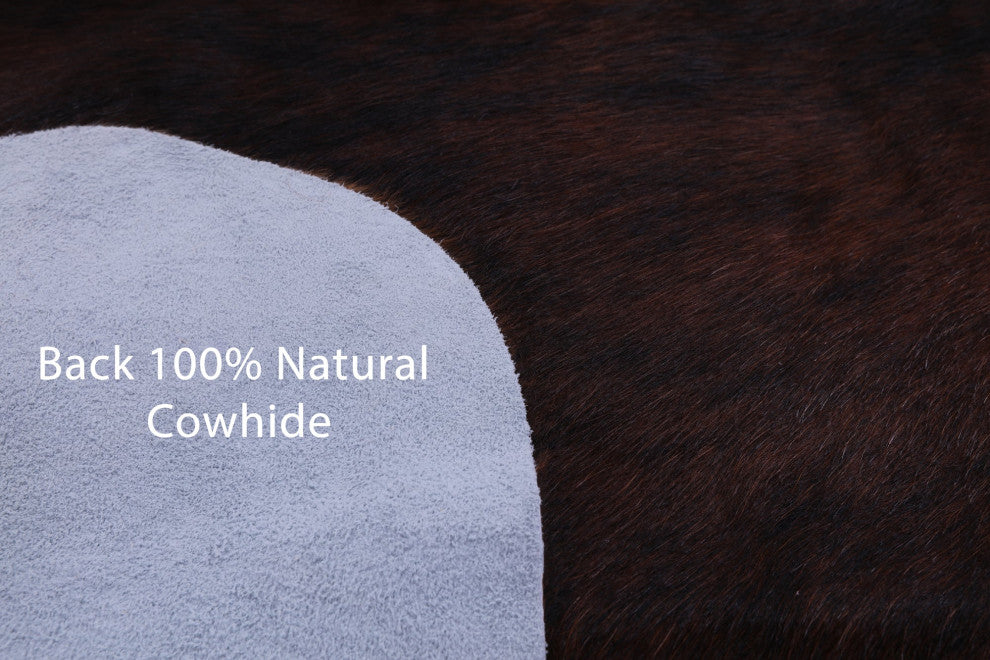 7' 0" X 6' 8" Organic Natural Hair-On Cowhide Area Rug C1665