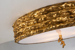 Trellis Gold 3-Light Flush