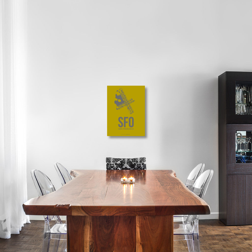 "SFO San Francisco Poster 3" Fine Art Print