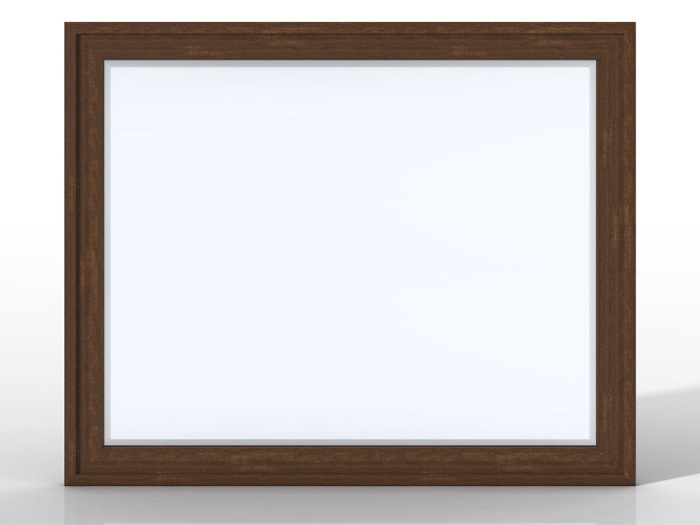 Addison 48" Rectangular Mirror, Mid Century Acacia