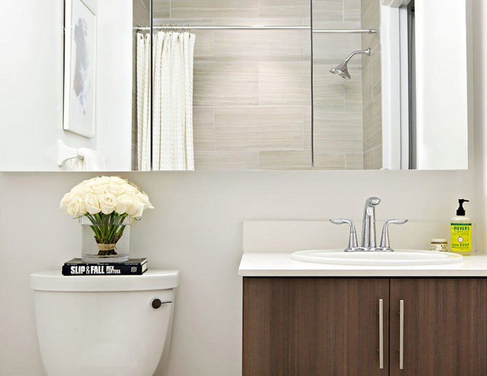 Tri-View Medicine Cabinet, 48"x36", Polished Edge, Surface Mounted