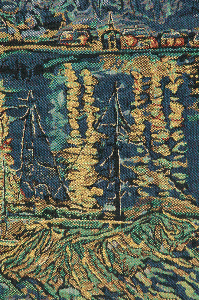 Van Gogh's Starry Night Over The Rhone, Wall Tapestry, 26"x33"