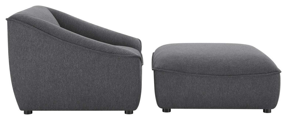 Comprise 2-Piece Living Room Set Charcoal