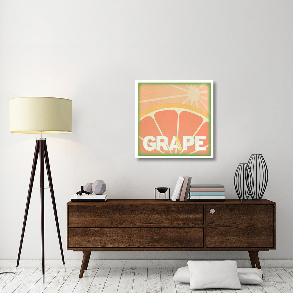 "Citrus - Grapefruit" Digital Paper Print by BG.Studio, 32"x32"
