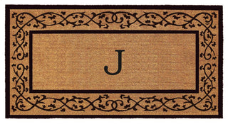 Calloway Mills Abbington Monogram Doormat, 36"x72", Letter J