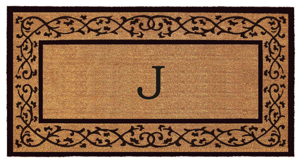 Calloway Mills Abbington Monogram Doormat, 36"x72", Letter J