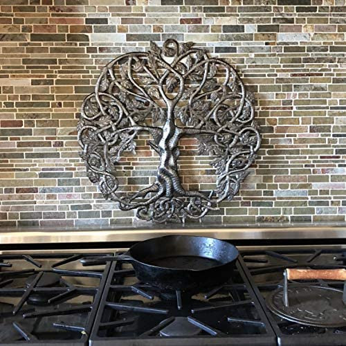 Tree of Life Metal Wall Art, Contemporary Iron Artwork Decor
