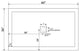 LessCare 60"x36" Left Double Threshold Shower Pan Base Wall Corner Center Drain