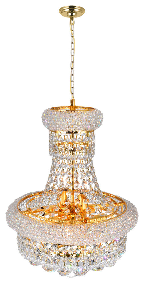 Empire 6 Light Chandelier With Gold Finish