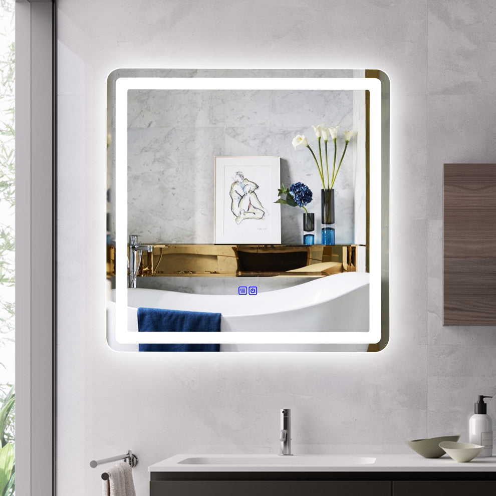 CHLOE Lighting SPECULO Back Lit LED Mirror 6000K, Daylight White, 30"