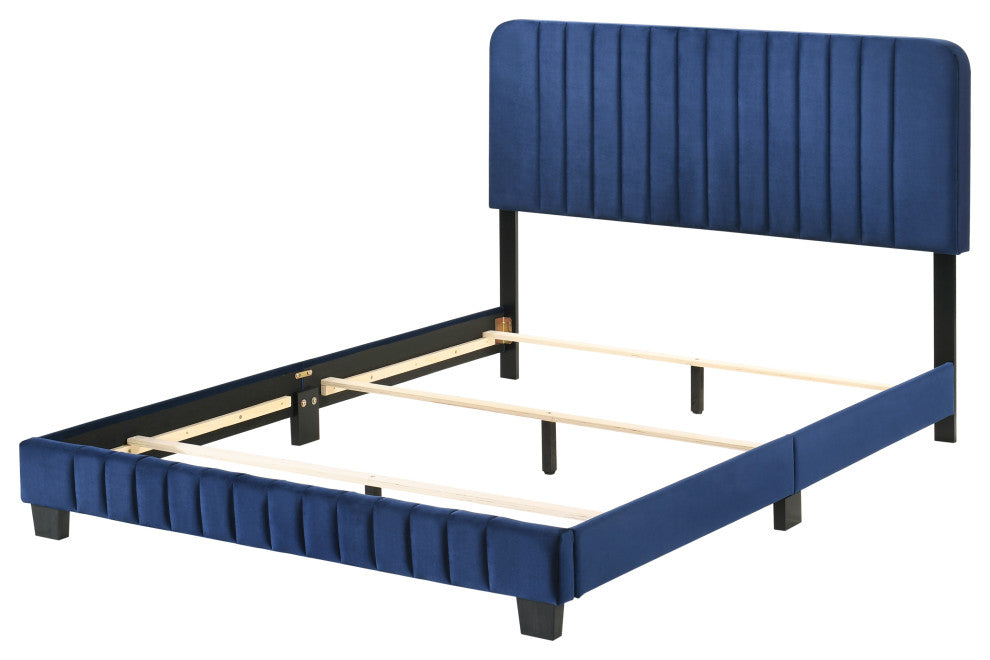 Lodi Bed, Navy Blue, King