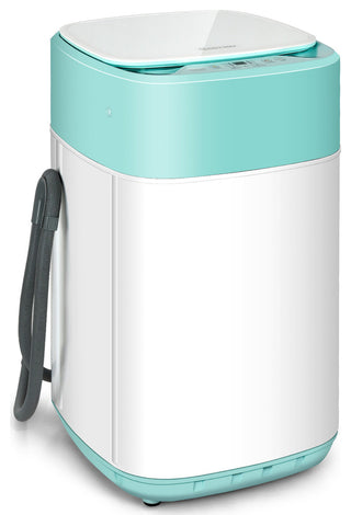 Costway 8lbs Portable Fully Automatic Washing Machine W/ Drain Pump Green