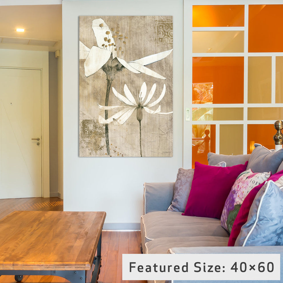 "Pencil Floral II Gallery" by Avery Tillmon, 40x26x1.5"