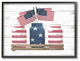 Rustic Patriotic Jars American Pride Flag Design ,1pc, each 16 x 20