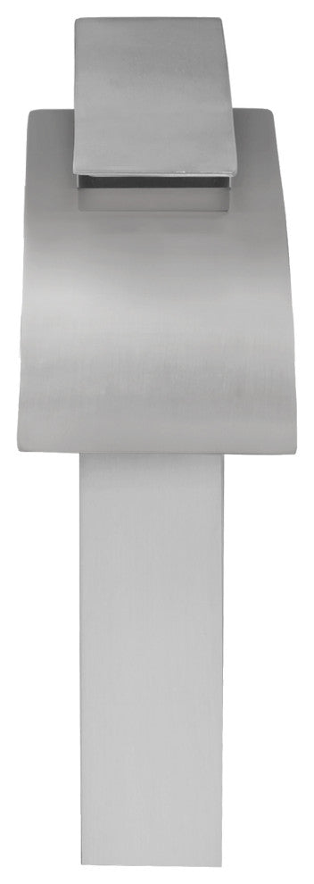 Clear Scalloped Tempered Glass Vessel Bathroom Sink Combo with Faucet and Drain, Brushed Nickel