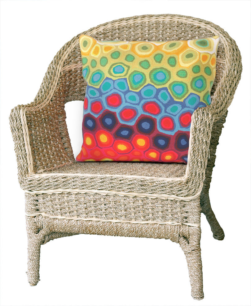 Visions II Pop Swirl Pillow, 20"x20"