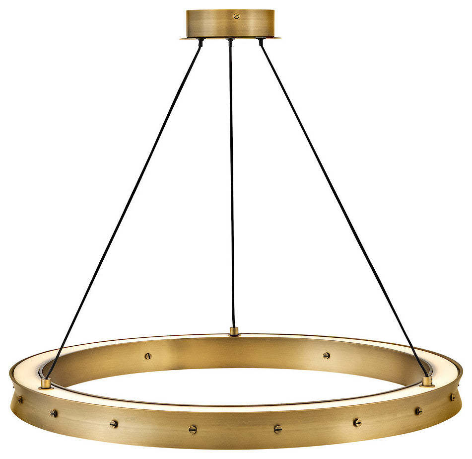 Fredrick Ramond Althea Medium Chandelier, Lacquered Brass