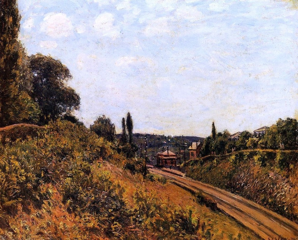 Alfred Sisley The Station at Sevres, 20"x25" Wall Decal Print