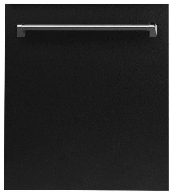24" Black Matte Top Control Dishwasher 120-Volt With Traditional Style Handle