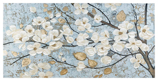 Madison Park Luminous Bloom Gold Foil Floral Canvas Wall Art
