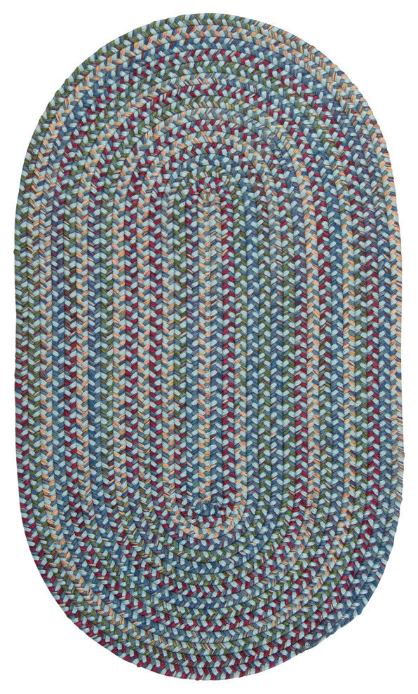 Worley Oval, Blue 42"x66"