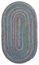 Worley Oval, Blue 42"x66"