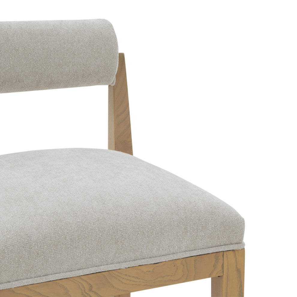 Safavieh Couture Oaklie Rolled Back Counter Stool, Taupe/Natural
