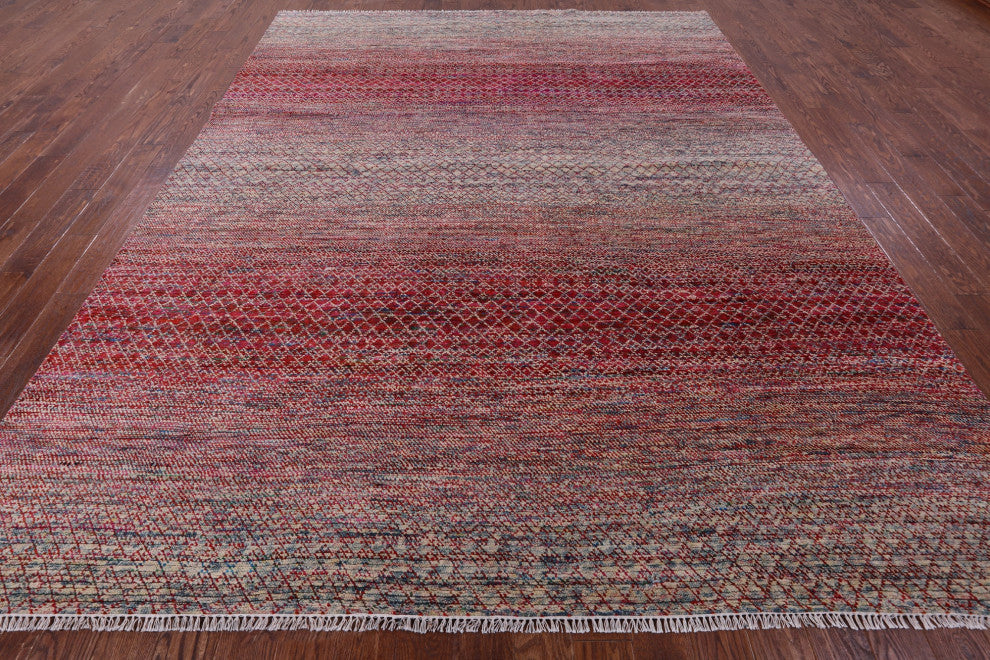 Hand Knotted Savannah Grass Wool Rug 9' 2" X 12' 2" - Q13589