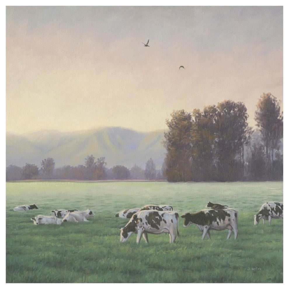"Farm Life V" Digital Paper Print by James Wiens, 26"x26"