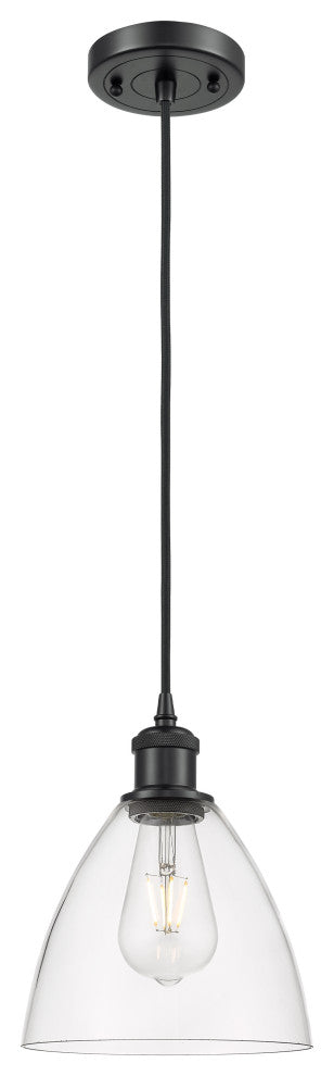 Innovations 516-1P-BK-GBD-752-LED 1-Light Mini Pendant, Matte Black