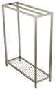 Kingston Brass Freestanding Iron Towel Rack, Brushed Nickel