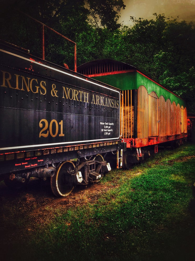 New Orleans "Circus Train" Stretched Canvas Giclee, 24"x32"