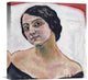 "Woman With Brown Hair" Stretched Canvas Giclee by Ferdinand Hodler, 16"x16"