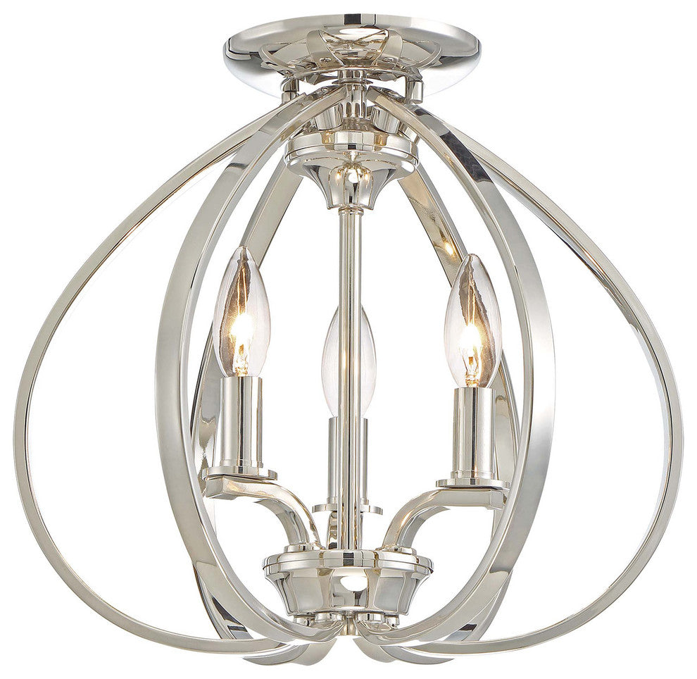 Minka-Lavery Tilbury Three Light Semi Flush Mount 4983-613